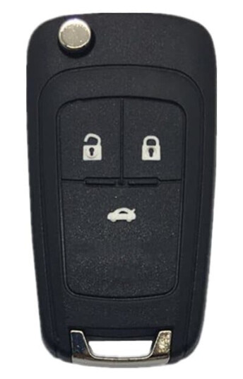 INF 3-knapps bilnøkkeldeksel for Buick/Opel/Chevrolet Sort