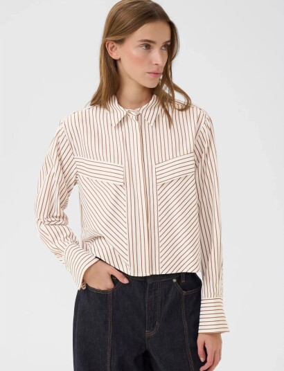 Karen By Simonsen Kbelmira Short Shirt Brown 32 Karen By Simonsen Kbelmira Short Shirt Brown 32