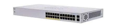 CISCO CBS110 UNMANAGED 24-PORT GE PARTIAL POE 2X1G SFP SHARED IN PERP