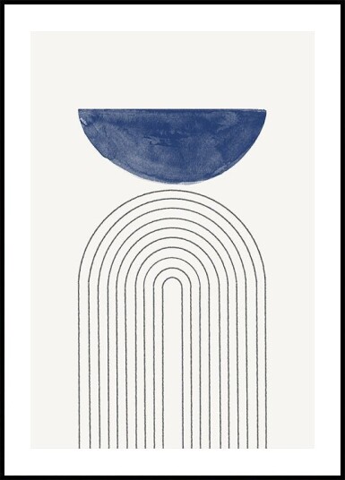 Curved Serenity Plakat Plakat / 70x100cm