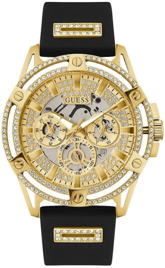 Guess Herreklokke GW0537G2 Multifunction Gull/Gulltonet stål Ø48 mm