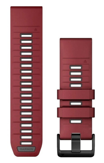 Garmin QuickFit armbånd 26 mm silikon Marsala/grafitt