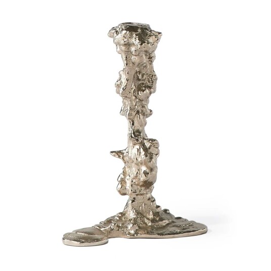 Pols Potten Drip Lysestake 25 cm Sølv Elegant Metall