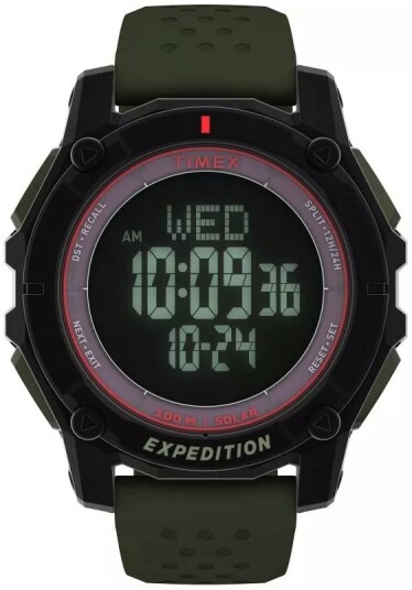 Timex Herreklokke TW4B33700 Expedition LCD/Gummi Ø49 mm