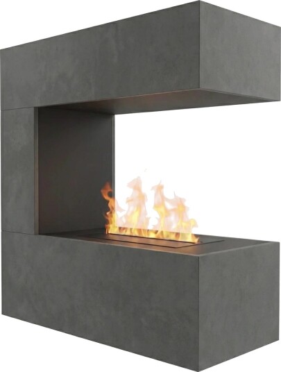 Glow Fire Elektrisk Peis Schiller Wall OMC 400 - Grå