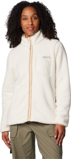Columbia West Bend II Full Zip Fleecejakke Dame Chalk Str. S