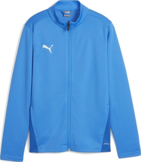 PUMA Treningsjakke Teamgoal Electric Blue Lemonade/PUMA White Barn størrelse 128 cm