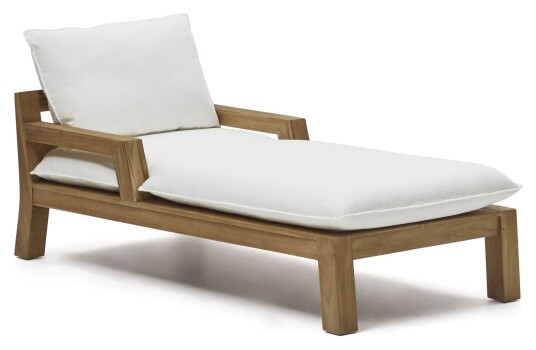 Kave Home Forcanera Solseng Hvit teak