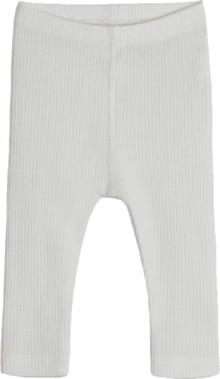Hust&Claire ull Hust & Claire Lee ribb leggings i ull til baby ecru