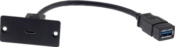 Kramer Electronics Wu-CaW 0,12 M Usb A Usb C Usb 3.2 Gen 1 3.1 Gen 1 4,8 Gbit/S Sort Kramer Electronics Wu-CaW 0,12 M Usb A Usb C Usb 3.2 Gen 1 3.1 Gen 1 4,8 Gbit/S Sort