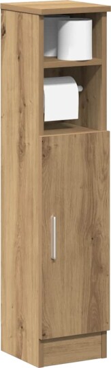Vidaxl Baderomsskap med rulleholder artisan eik 20,5x22x90 cm 858505 Vidaxl Baderomsskap med rulleholder artisan eik 20,5x22x90 cm 858505