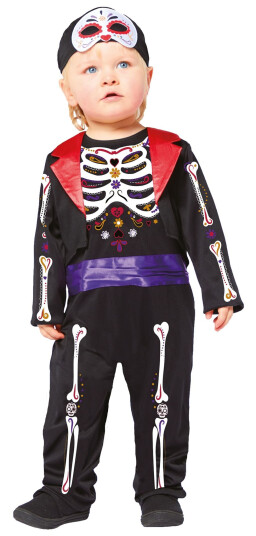 Amscan International Day of the Dead Baby Karnevalskostyme 18–24 måneder