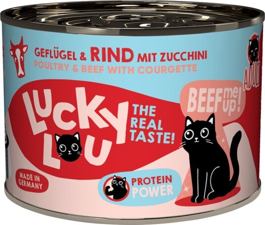 Lucky Lou Våtfôr Voksen Fjørfe Og Storfekjøtt 24 X 200 G