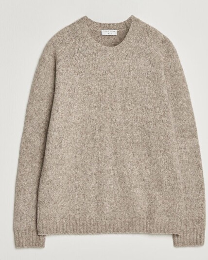 Tiger of Sweden Adryan Yak/Alpaca Knitted Sweater Stone Melange