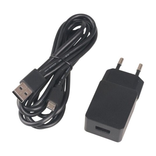 ELETRA WALL CHARGER + 2M MUSB BK