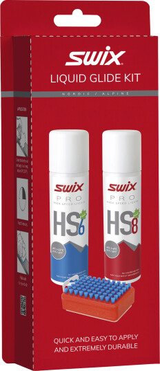 Swix Wax Kit P17 Liquid Glide 22/23, hurtigglidersett med børste langrenn STD STD Swix Wax Kit P17 Liquid Glide 22/23, hurtigglidersett med børste langrenn STD STD