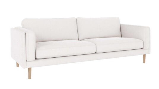 Rowico Home Braden 3 seters sofa Hvit Bobby 1 Hvitpigmentert eikben