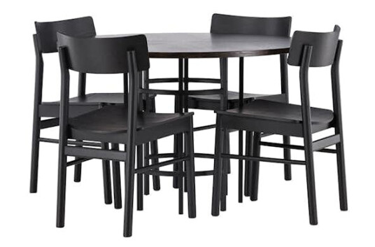 Spisegruppe Venture Home Copenhagen med 4st Montros Spisestoler