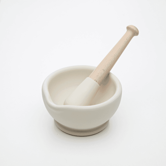 Milton Brook - Morter og pistill 13 cm hvit