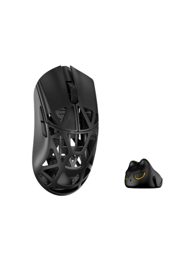 WLMouse Beast X Pro Wireless Gamingmus med Omron Brytere og Solid Sider - Svart