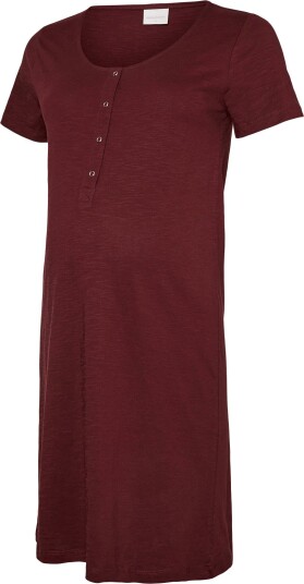 Mamalicious Mlmira Solid Jrs Nightgown 2F A. E. Noos   Burgundy   S