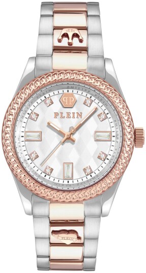 Philipp Plein Dameklokke PWCDA0724 Queen Sølvfarget/Rose gulltonet Philipp Plein Dameklokke PWCDA0724 Queen Sølvfarget/Rose gulltonet