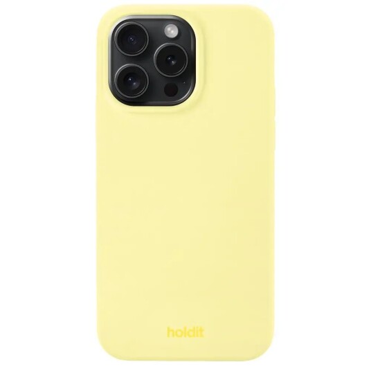 Holdit iPhone 15 Pro Max Soft Touch Silikon Deksel - Lemonade