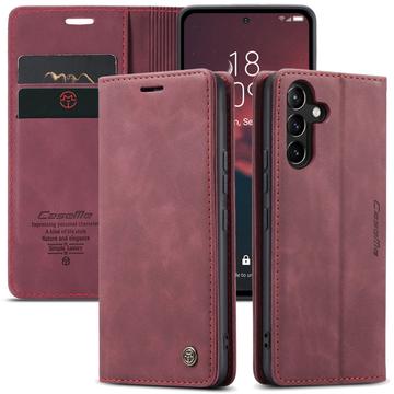 Samsung Galaxy A54 5G Caseme 013 Series Lommebok-deksel Vinrød