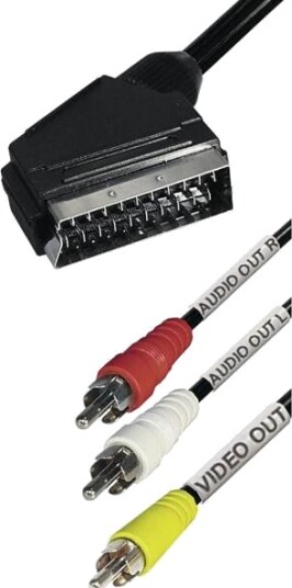 Transmedia Vm 11 Sl, 2 M, Scart (21-Pin), 3 X Rca, Hankjønn, Hankjønn, Ledning Feste