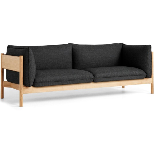Hay Arbour 3 Seter Sofa Hardvoksoljet Eik / Re Wool 198
