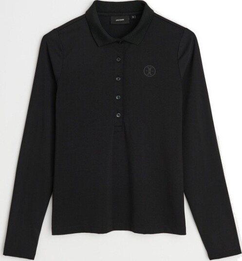 Jacson Ylva Long Sleeve Piké Black Xs Jacson Ylva Long Sleeve Piké Black Xs