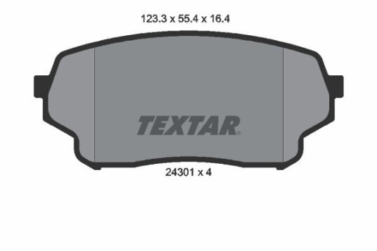 Bremseklosser TEXTAR 2430101