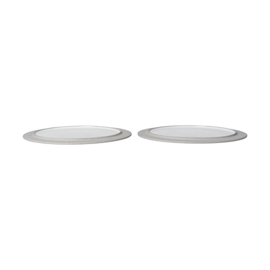Ferm Living Sonae tallerken 2 pk Grey white Ø28 cm