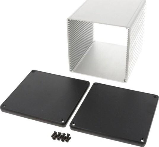 Hammond Electronics 1455NS1202 120 × 103 × 103 mm Aluminium Klar Kabinett