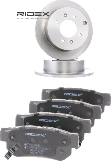 Bremseskiver og -klosser RIDEX 3405B3334