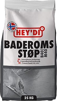 Hey'di baderomsstop normal torrbetong 25 kg