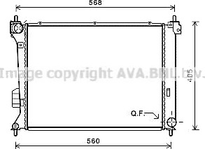PRASCO HY2309 Radiator motorkjøling PRASCO HY2309 Radiator motorkjøling