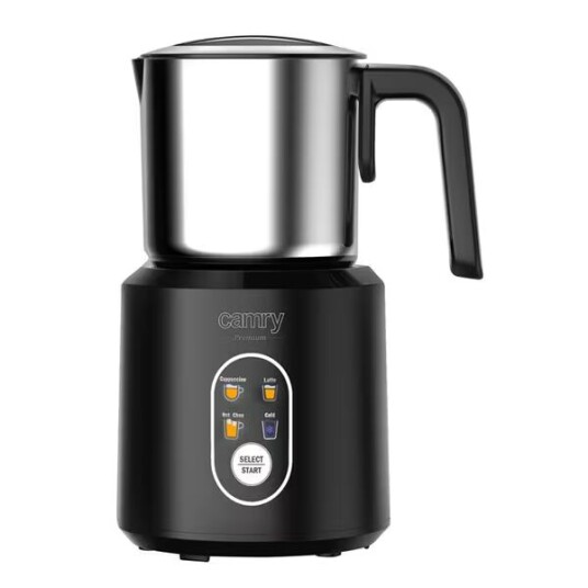 Camry Electronic CR 4498 automatisk mælkeskummer sort sølv