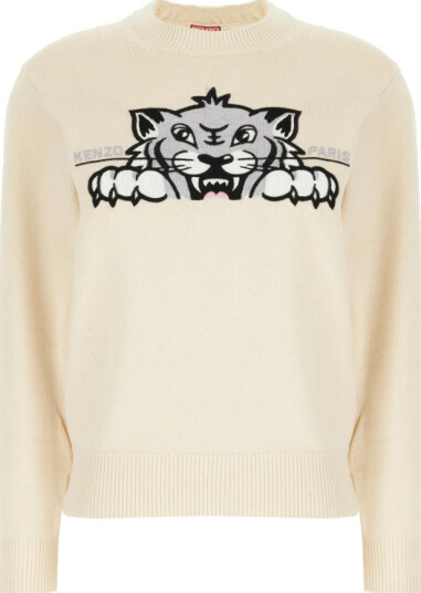 Kenzo Dame Strikkevarer Beige M,
