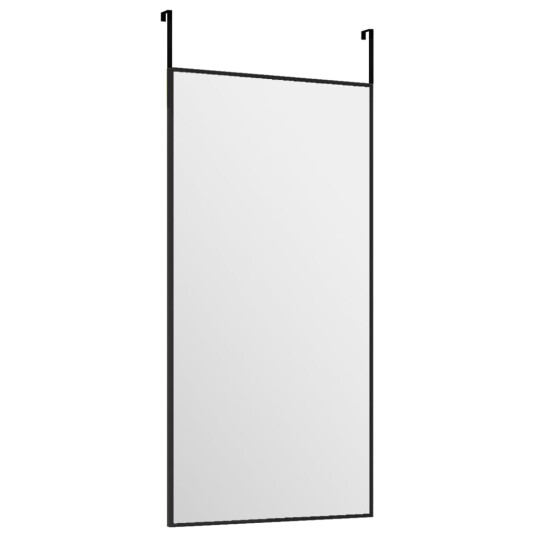 vidaXL Dørspeil svart 30x60 cm glass og aluminium vidaXL Dørspeil svart 30x60 cm glass og aluminium