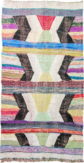 Marokkansk Boucherouite teppe 130 x 245 cm Størrelse: 130 x 245 cm