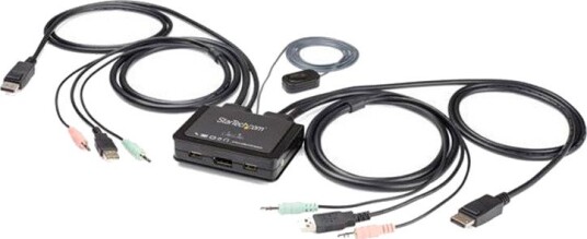 StarTech DisplayPort KVM-svitsj 2 Porter
