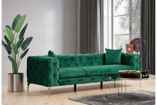 Beachport Sofa 3 seters Grønn Beachport Sofa 3 seters Grønn