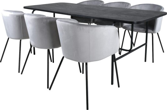 Venture Home Spisegruppe Venture Home Chicago med 6 Bergen Stoler GR22162