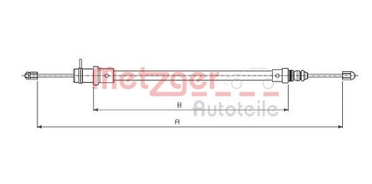 Metzger Tautrekk parkeringsbrems METZGER 491.1