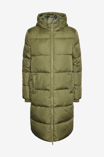 pieces   Jakke pcBee New Long Puffer Jacket BC   Grønn