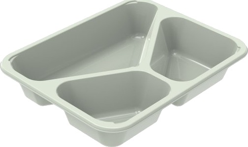 Bakke 3 Rum C 2227 3F 227X178x43 Mm 545/280/200 Ml Evolve Cpet,420 Stk/Krt