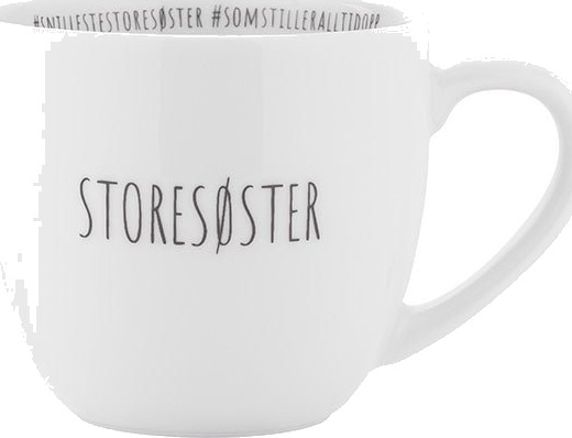 Porsgrunds Porselænsfabrik Hashtag Storesøster Krus 38cl