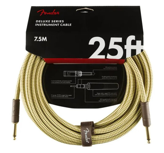 Fender Deluxe Cable 7,5m Tweed N
