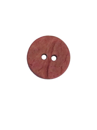 Villy Jensen Knapp 2 hull kokos rust 20mm